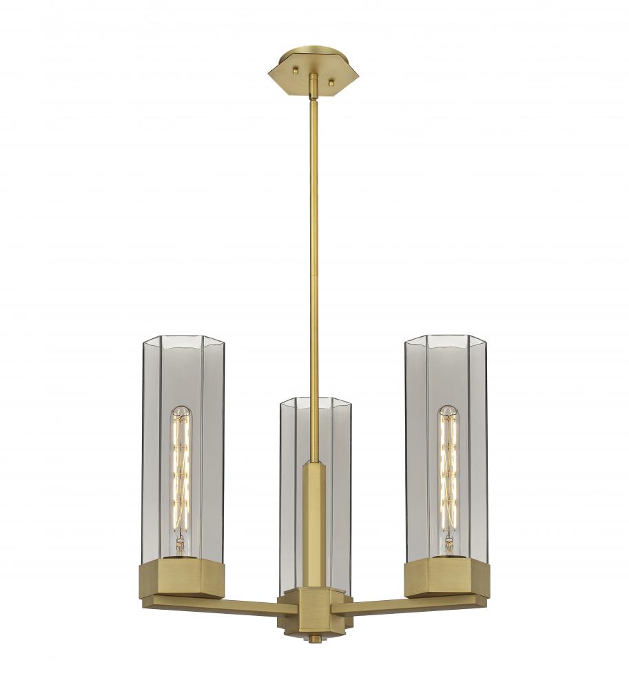 Claverack - 3 Light - 22 inch - Brushed Brass - Pendant