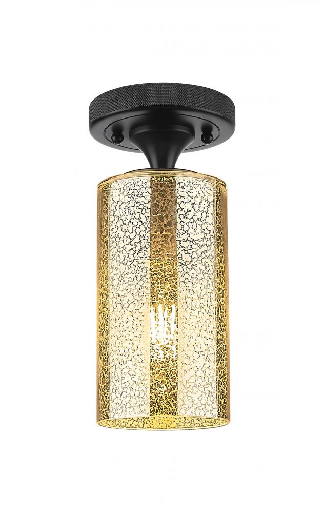 Crown Point - 1 Light - 5 inch - Matte Black - Flush Mount