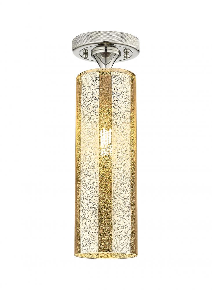 Crown Point - 1 Light - 5 inch - Polished Nickel - Flush Mount