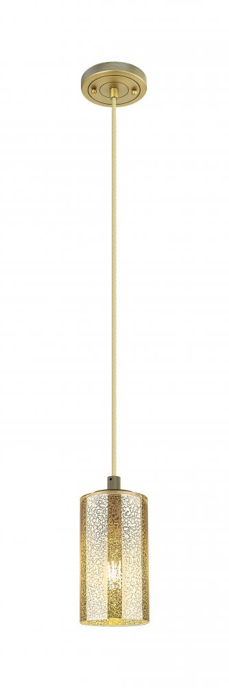 Crown Point - 1 Light - 5 inch - Brushed Brass - Pendant