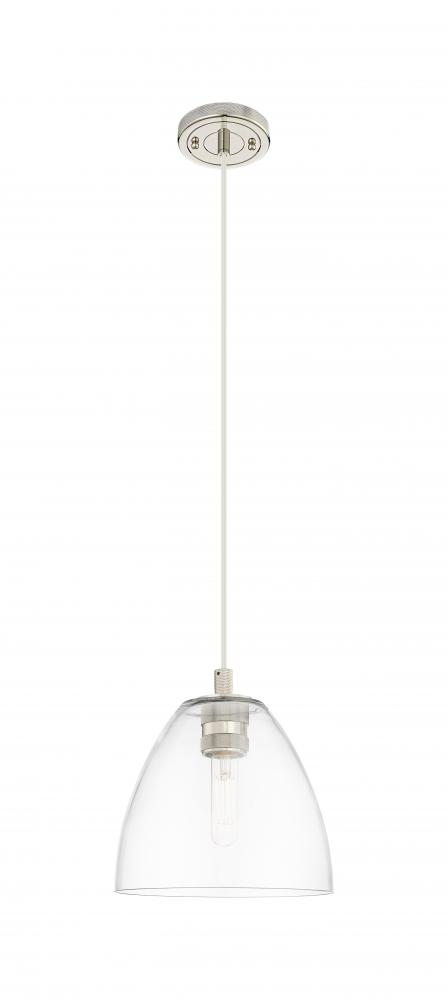Crown Point - 1 Light - 9 inch - Polished Nickel - Pendant