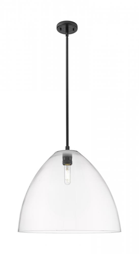 Crown Point - 1 Light - 16 inch - Matte Black - Pendant