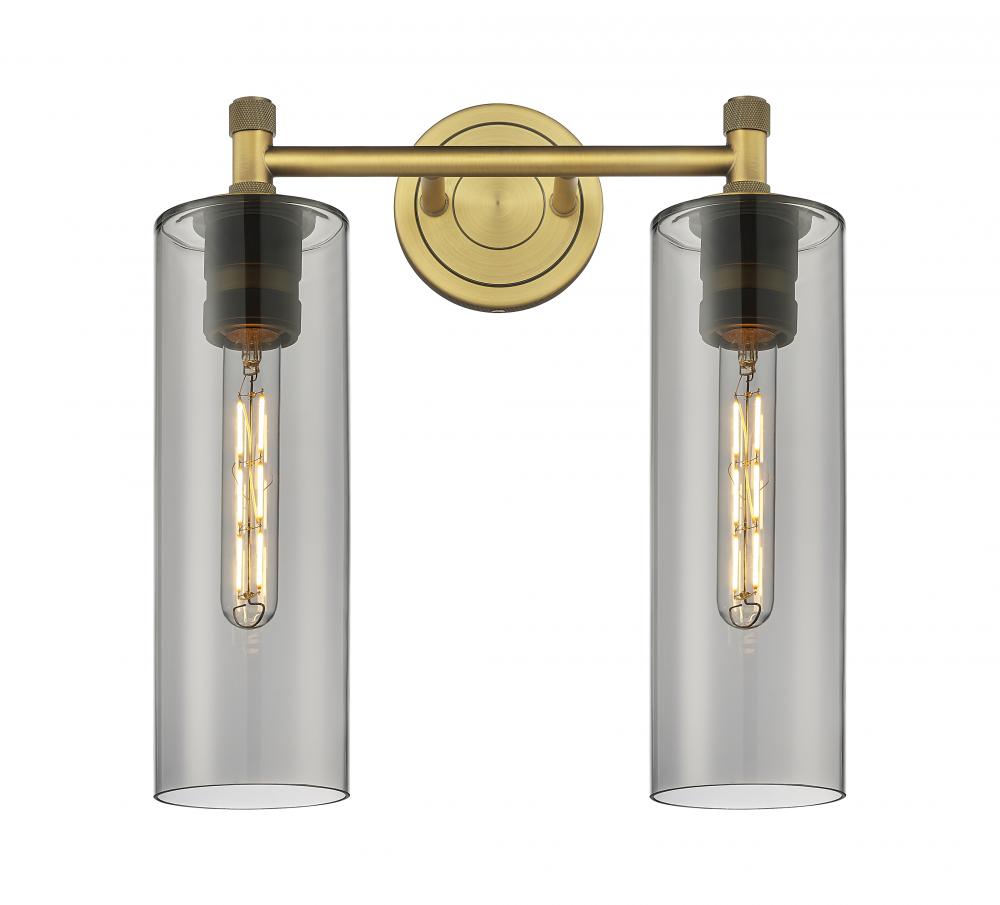 Crown Point - 2 Light - 14 inch - Brushed Brass - Bath Vanity Light