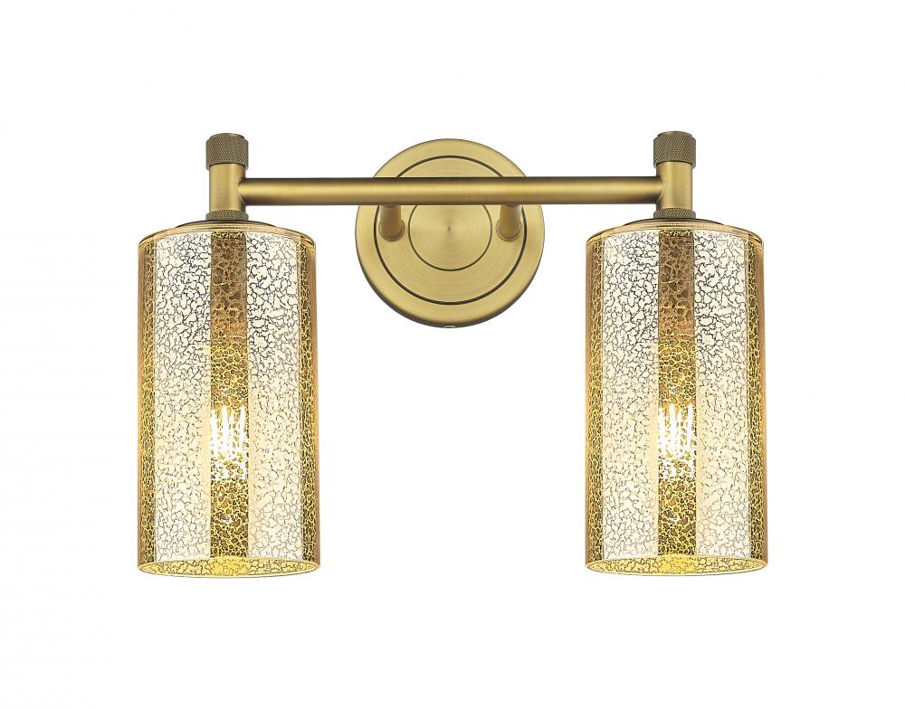 Crown Point - 2 Light - 14 inch - Brushed Brass - Bath Vanity Light