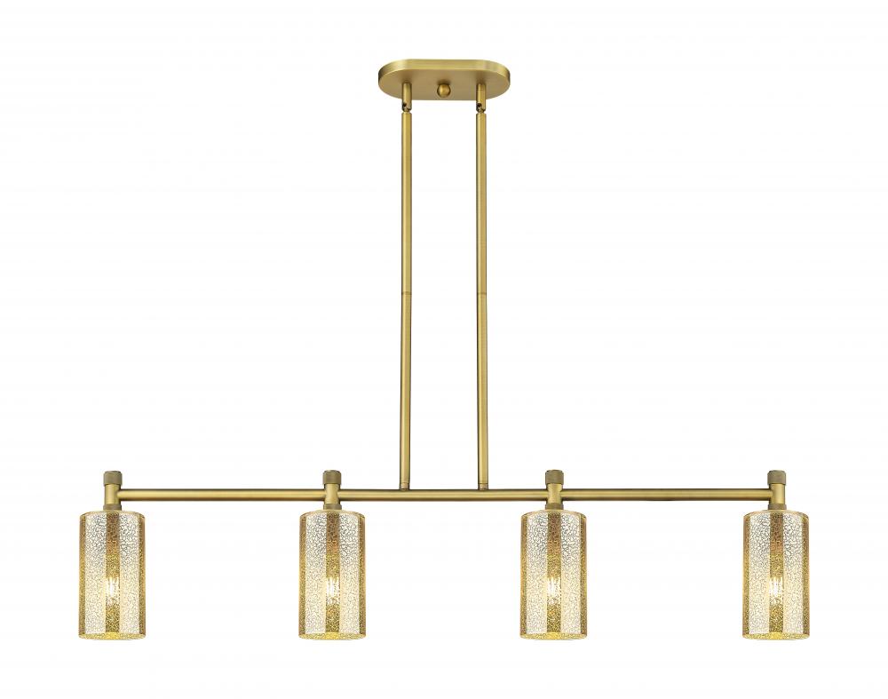 Crown Point - 4 Light - 44 inch - Brushed Brass - Island Light