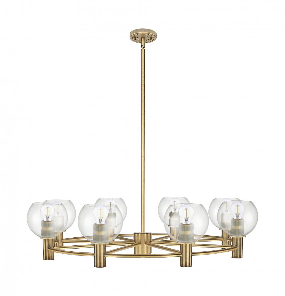Crown Point - 8 Light - 36 inch - Brushed Brass - Chandelier