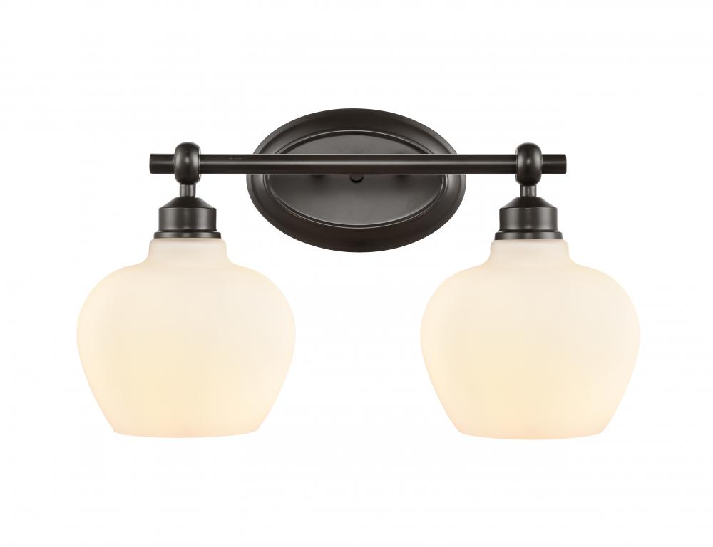 Amina - 2 Light - 17 inch - Matte Black - Bath Vanity Light