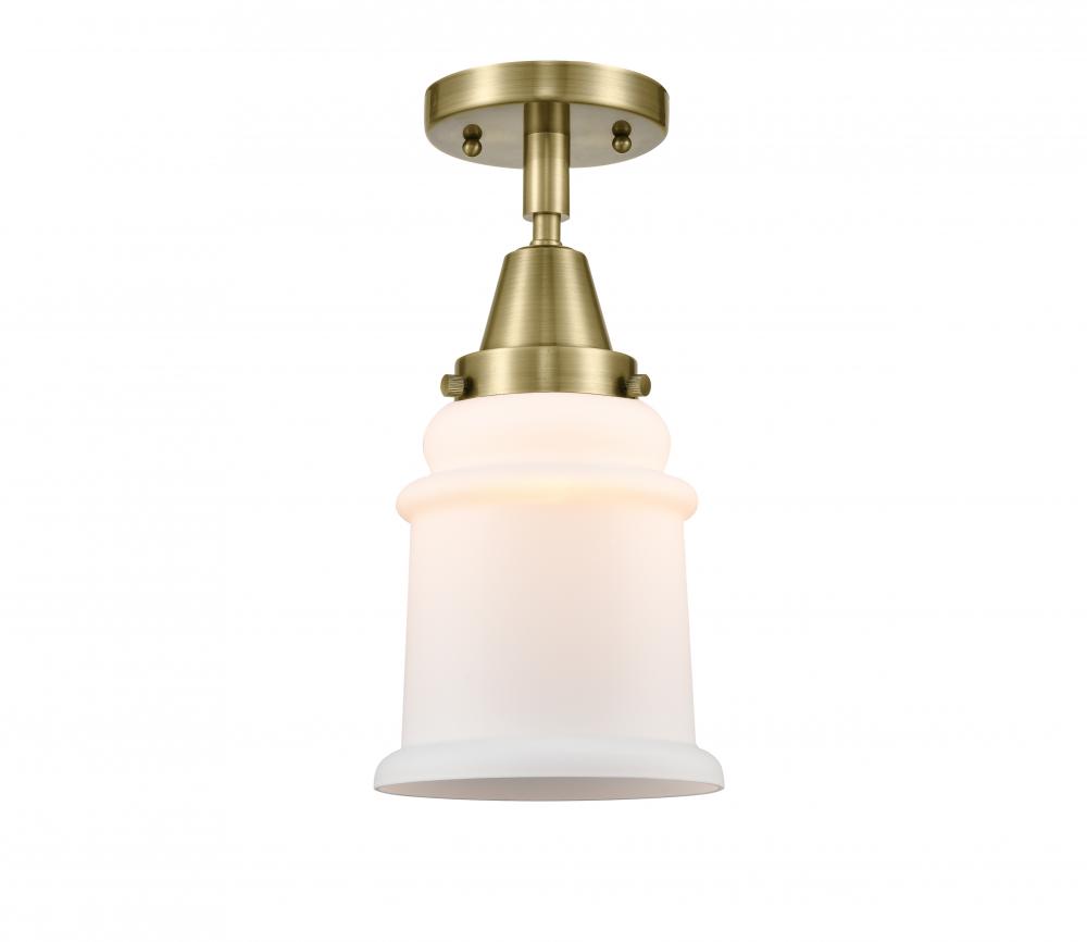 Canton - 1 Light - 6 inch - Antique Brass - Semi-Flush Mount