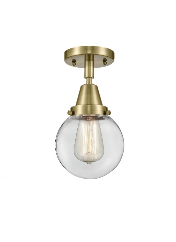 Beacon - 1 Light - 6 inch - Antique Brass - Semi-Flush Mount