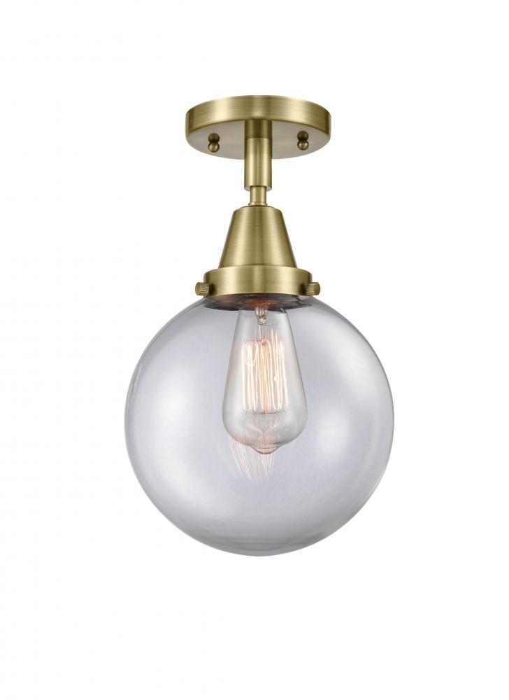 Beacon - 1 Light - 8 inch - Antique Brass - Semi-Flush Mount