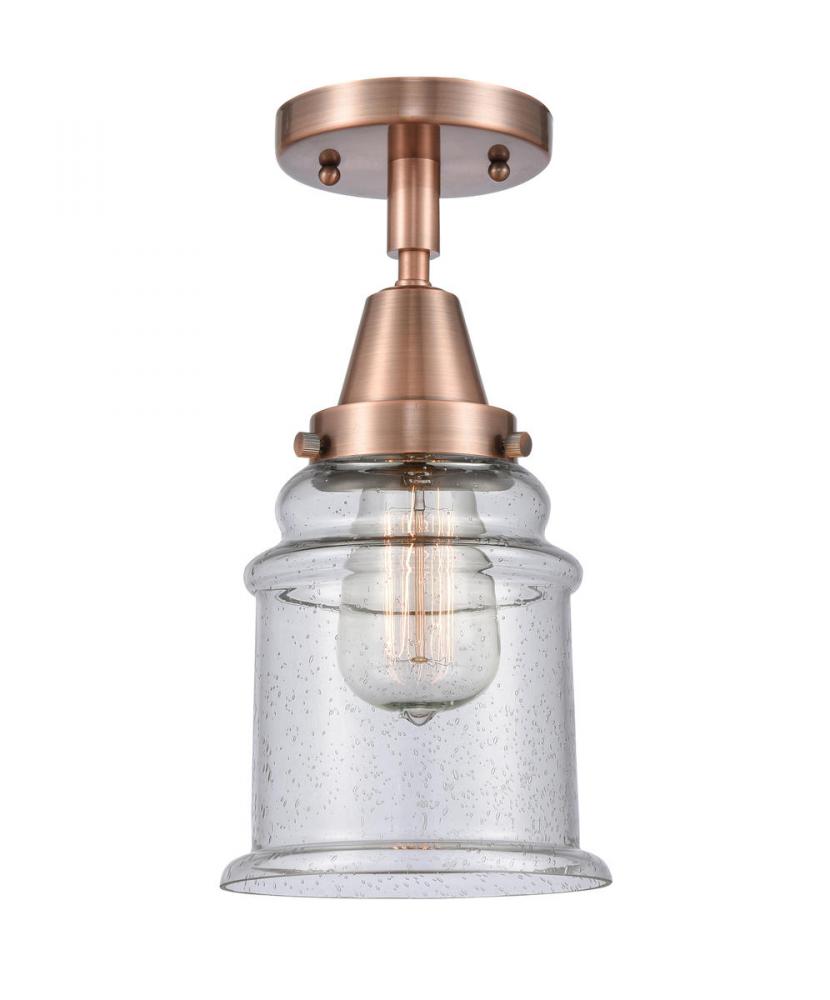 Canton - 1 Light - 6 inch - Antique Copper - Semi-Flush Mount