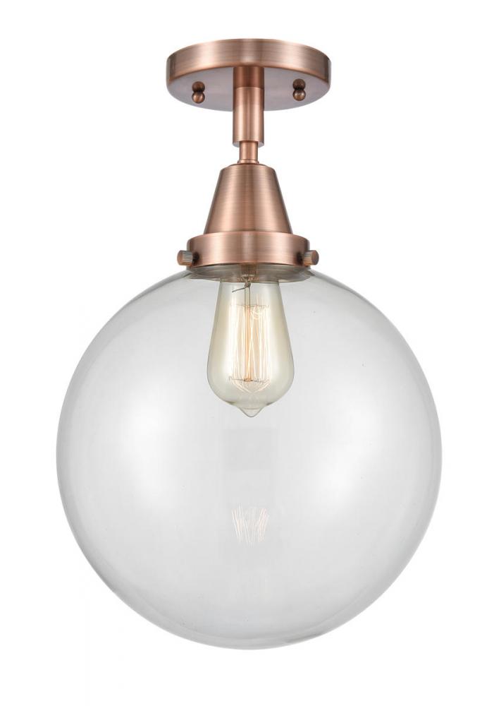 Beacon - 1 Light - 10 inch - Antique Copper - Semi-Flush Mount