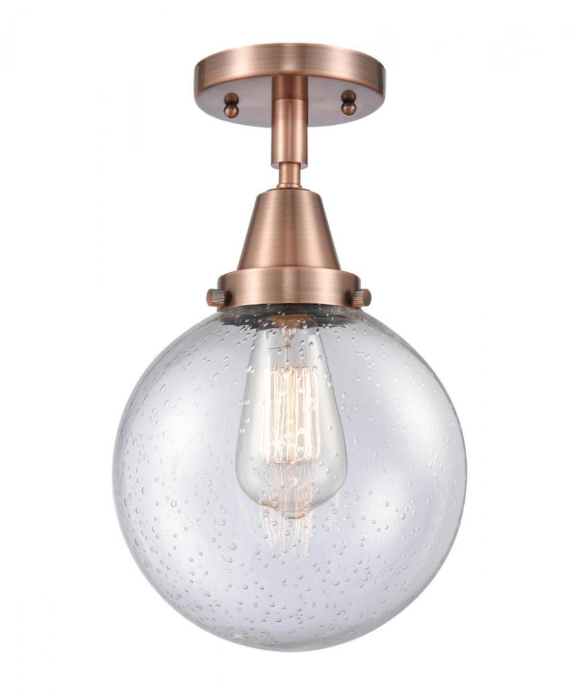 Beacon - 1 Light - 8 inch - Antique Copper - Semi-Flush Mount