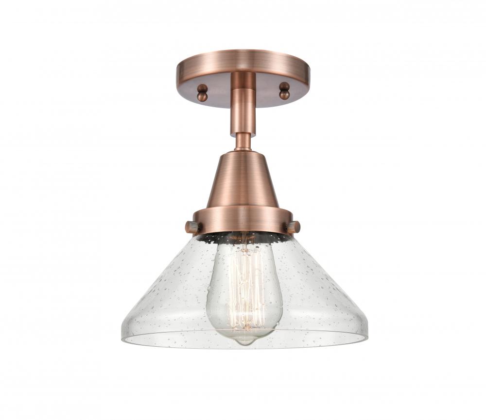 Caden - 1 Light - 8 inch - Antique Copper - Semi-Flush Mount