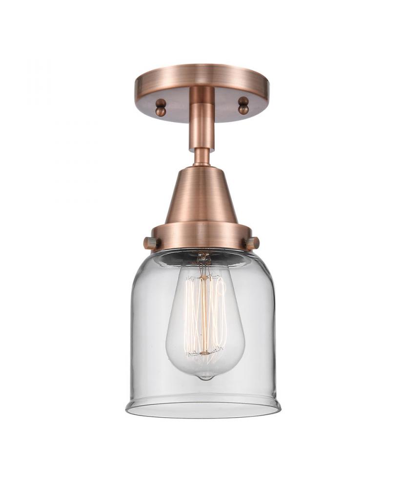 Bell - 1 Light - 5 inch - Antique Copper - Semi-Flush Mount