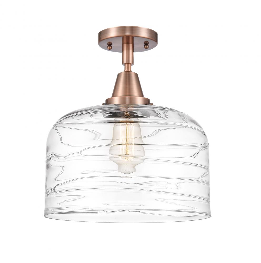 Bell - 1 Light - 12 inch - Antique Copper - Semi-Flush Mount