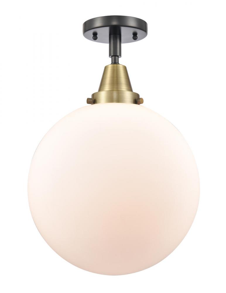 Beacon - 1 Light - 12 inch - Black Antique Brass - Semi-Flush Mount