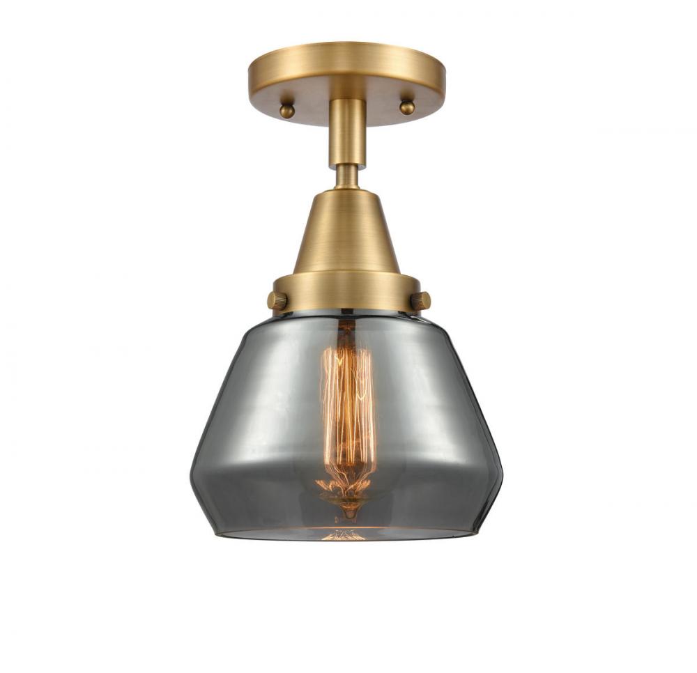 Fulton - 1 Light - 7 inch - Brushed Brass - Semi-Flush Mount