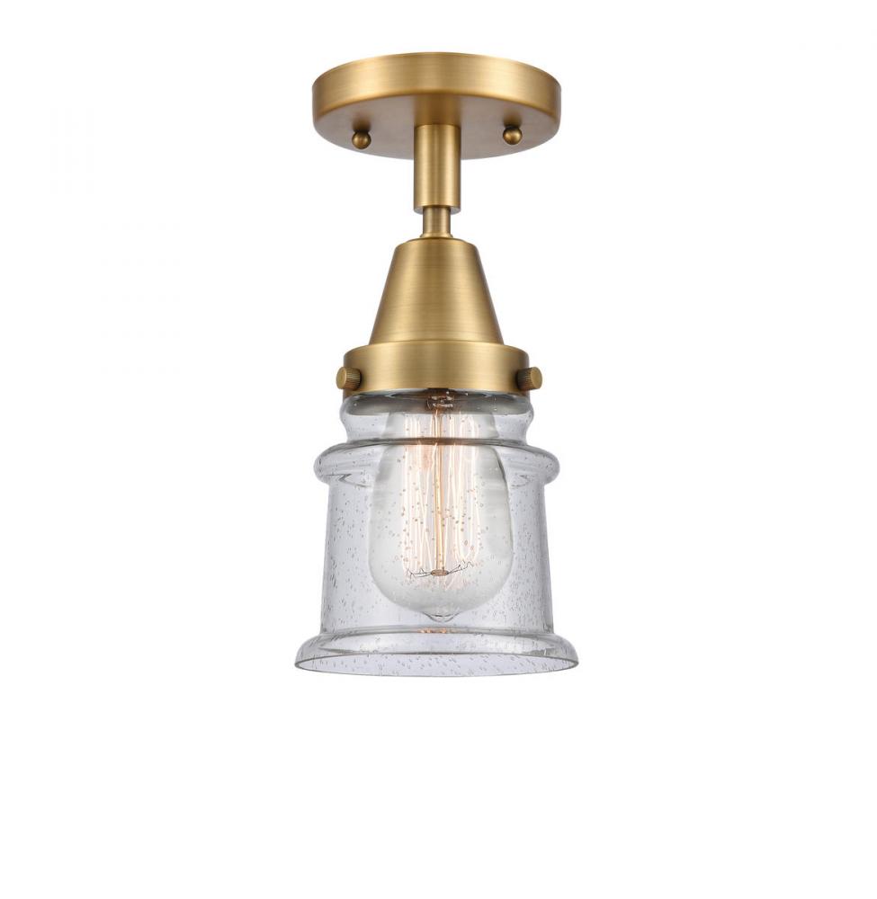 Canton - 1 Light - 6 inch - Brushed Brass - Semi-Flush Mount