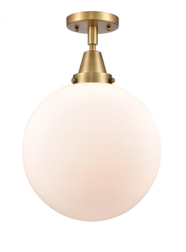 Beacon - 1 Light - 12 inch - Brushed Brass - Semi-Flush Mount
