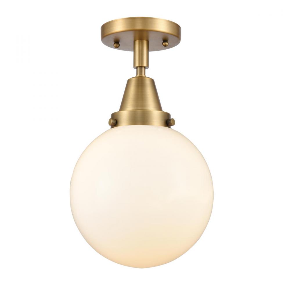 Beacon - 1 Light - 8 inch - Brushed Brass - Semi-Flush Mount