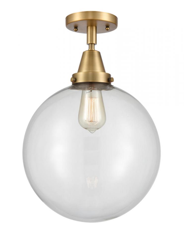 Beacon - 1 Light - 12 inch - Brushed Brass - Semi-Flush Mount