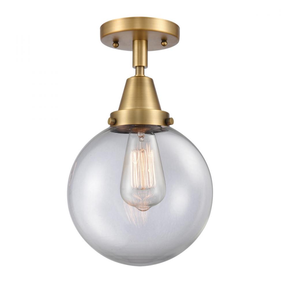 Beacon - 1 Light - 8 inch - Brushed Brass - Semi-Flush Mount