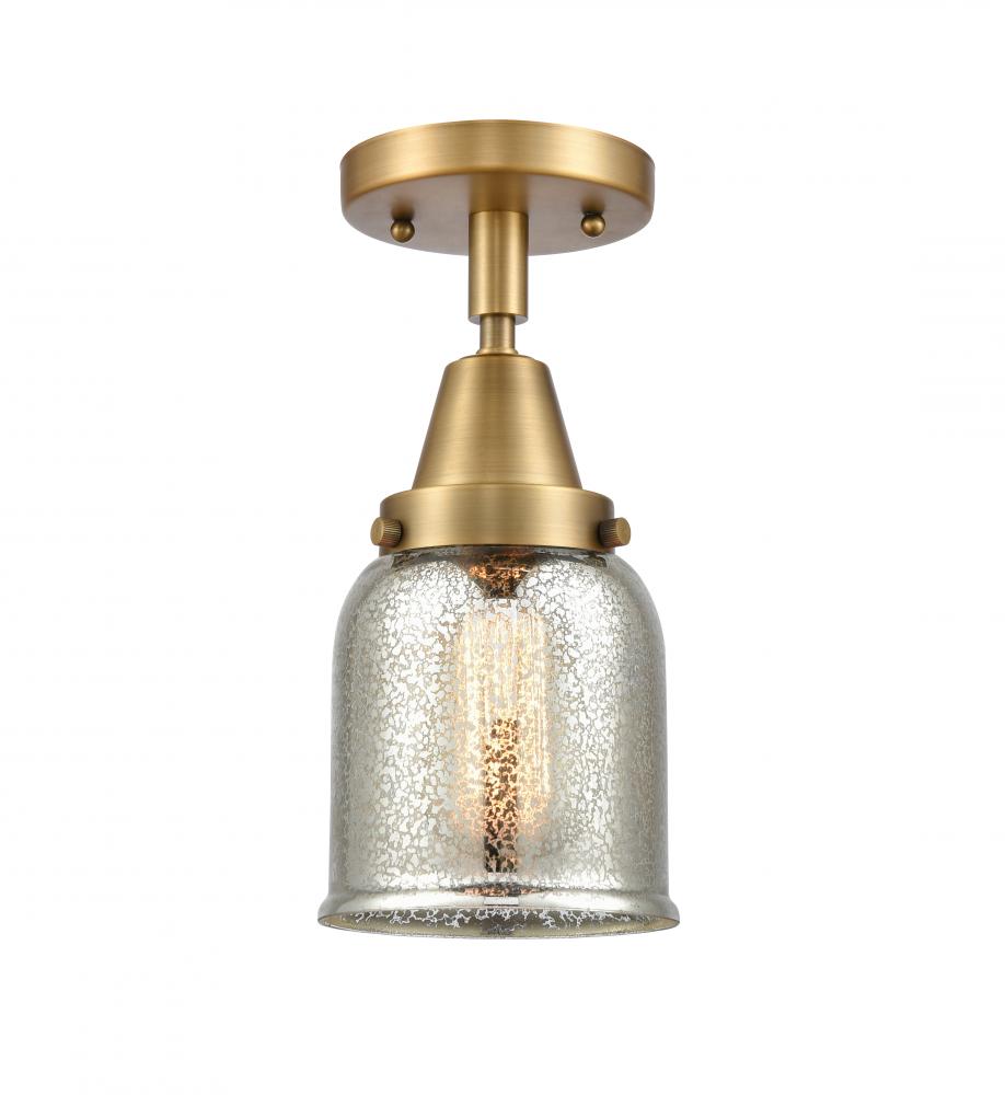 Bell - 1 Light - 5 inch - Brushed Brass - Semi-Flush Mount
