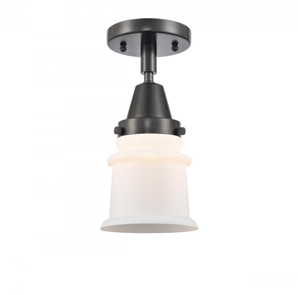 Canton - 1 Light - 6 inch - Matte Black - Semi-Flush Mount