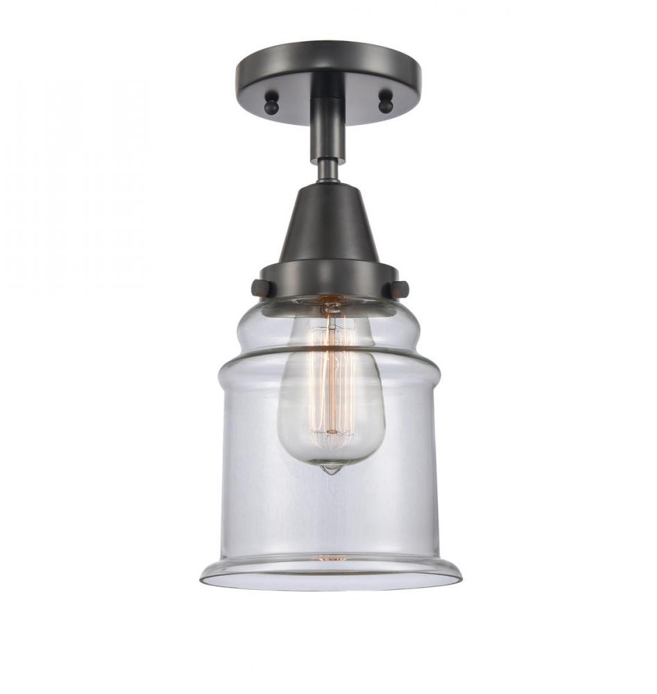 Canton - 1 Light - 6 inch - Matte Black - Semi-Flush Mount