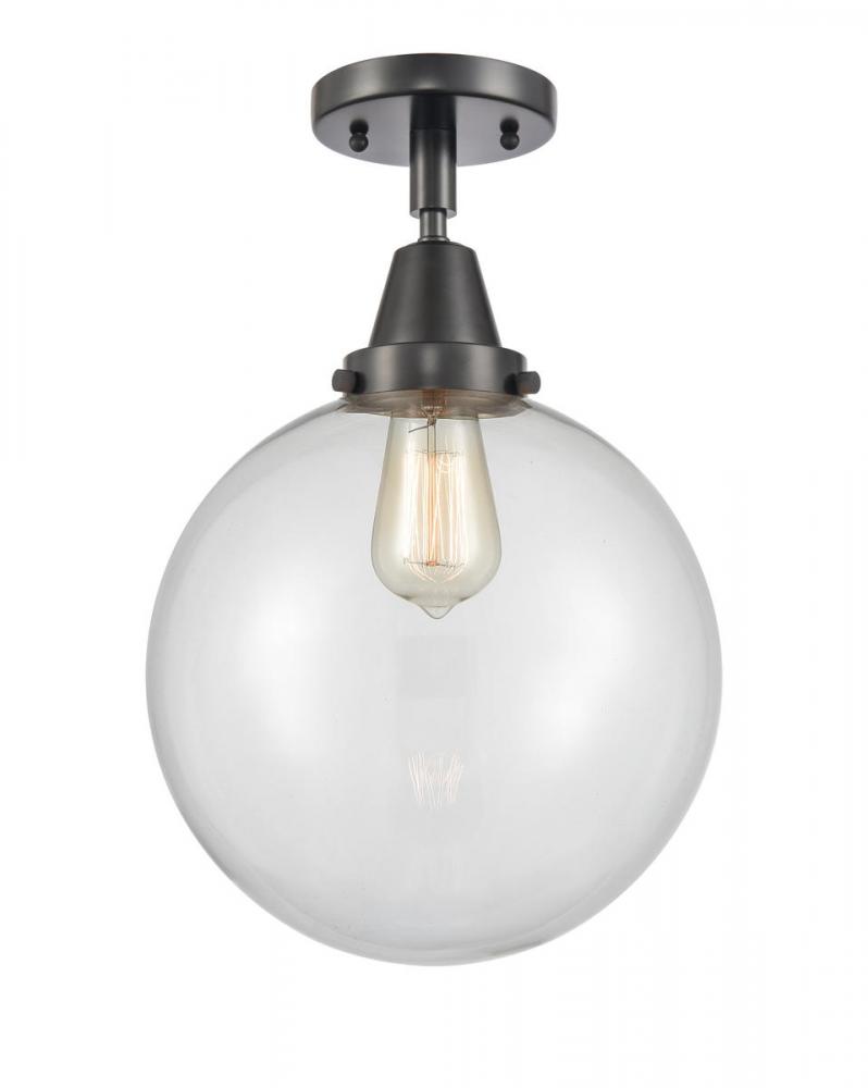 Beacon - 1 Light - 10 inch - Matte Black - Semi-Flush Mount