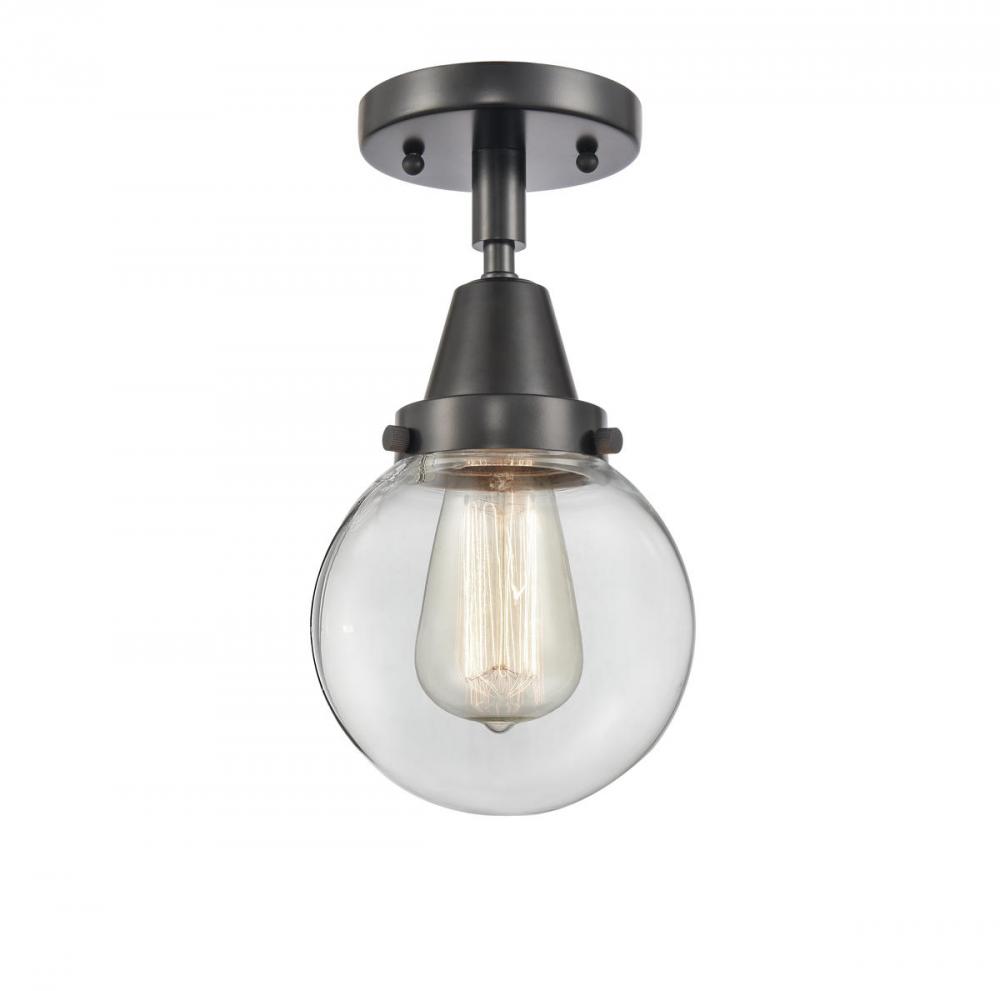 Beacon - 1 Light - 6 inch - Matte Black - Semi-Flush Mount