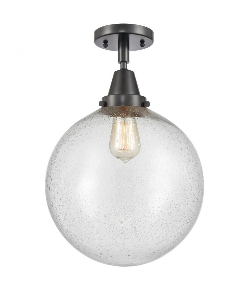 Beacon - 1 Light - 12 inch - Matte Black - Semi-Flush Mount