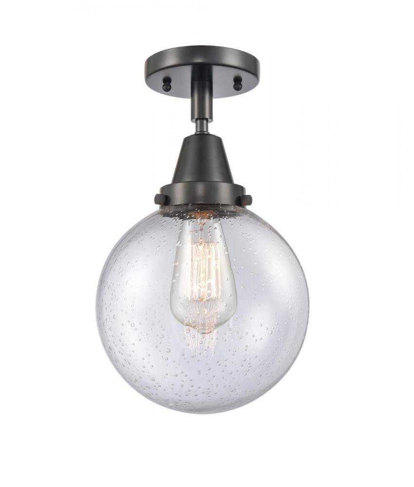 Beacon - 1 Light - 8 inch - Matte Black - Semi-Flush Mount