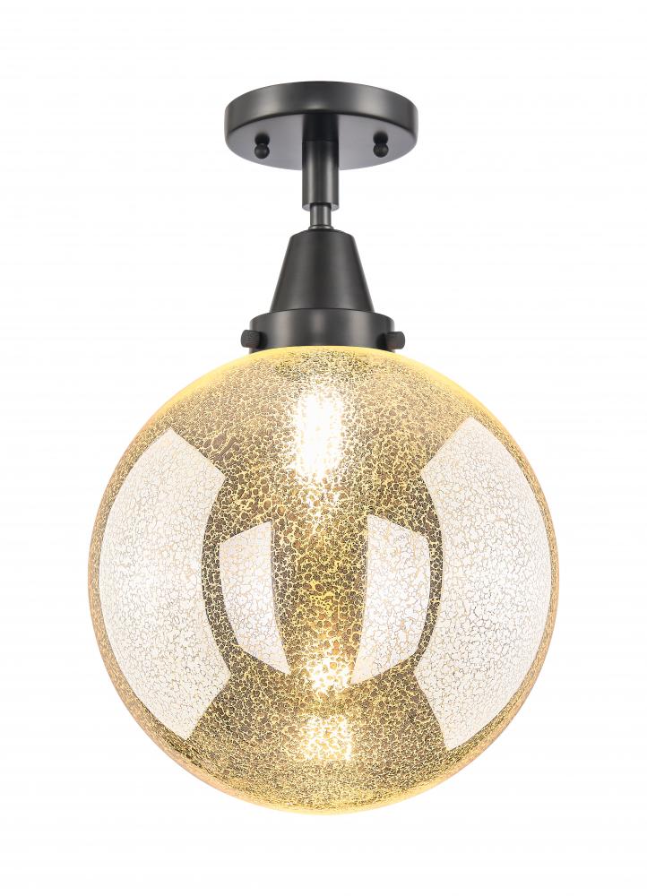 Beacon - 1 Light - 10 inch - Matte Black - Semi-Flush Mount