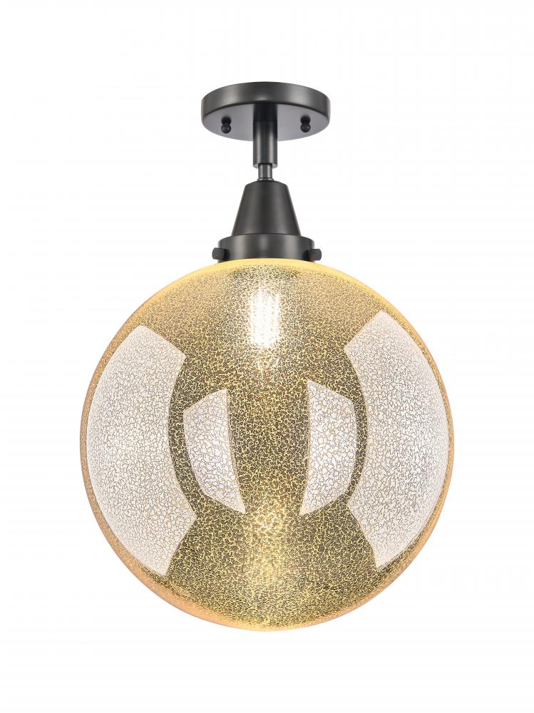 Beacon - 1 Light - 12 inch - Matte Black - Semi-Flush Mount