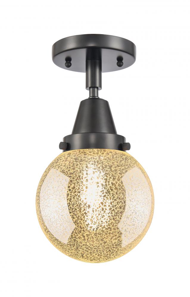 Beacon - 1 Light - 6 inch - Matte Black - Semi-Flush Mount