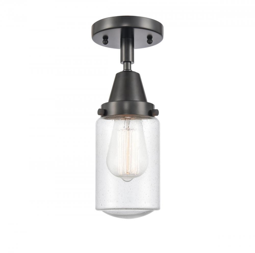 Dover - 1 Light - 5 inch - Matte Black - Semi-Flush Mount