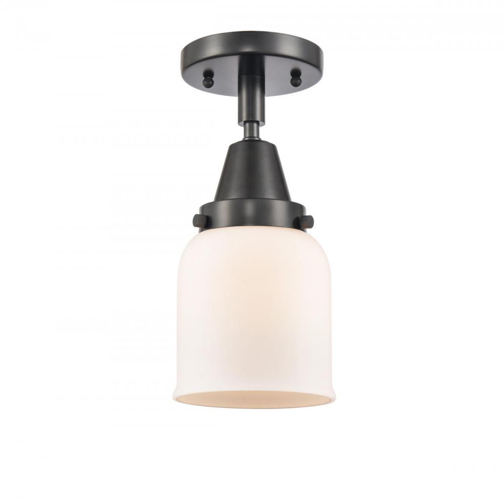 Bell - 1 Light - 5 inch - Matte Black - Semi-Flush Mount