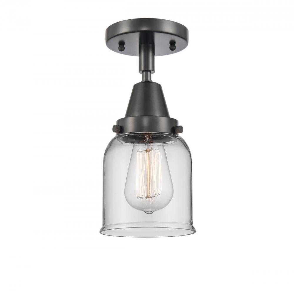 Bell - 1 Light - 5 inch - Matte Black - Semi-Flush Mount