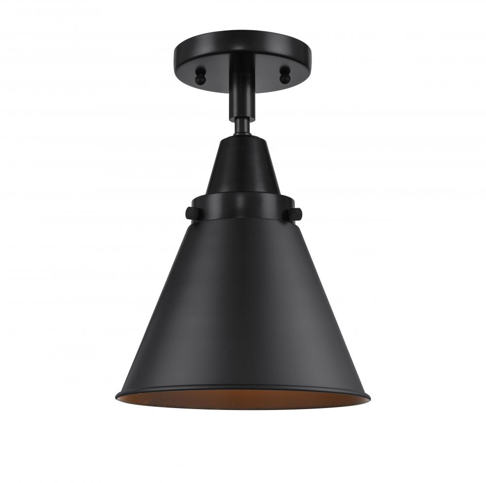 Appalachian - 1 Light - 8 inch - Matte Black - Semi-Flush Mount