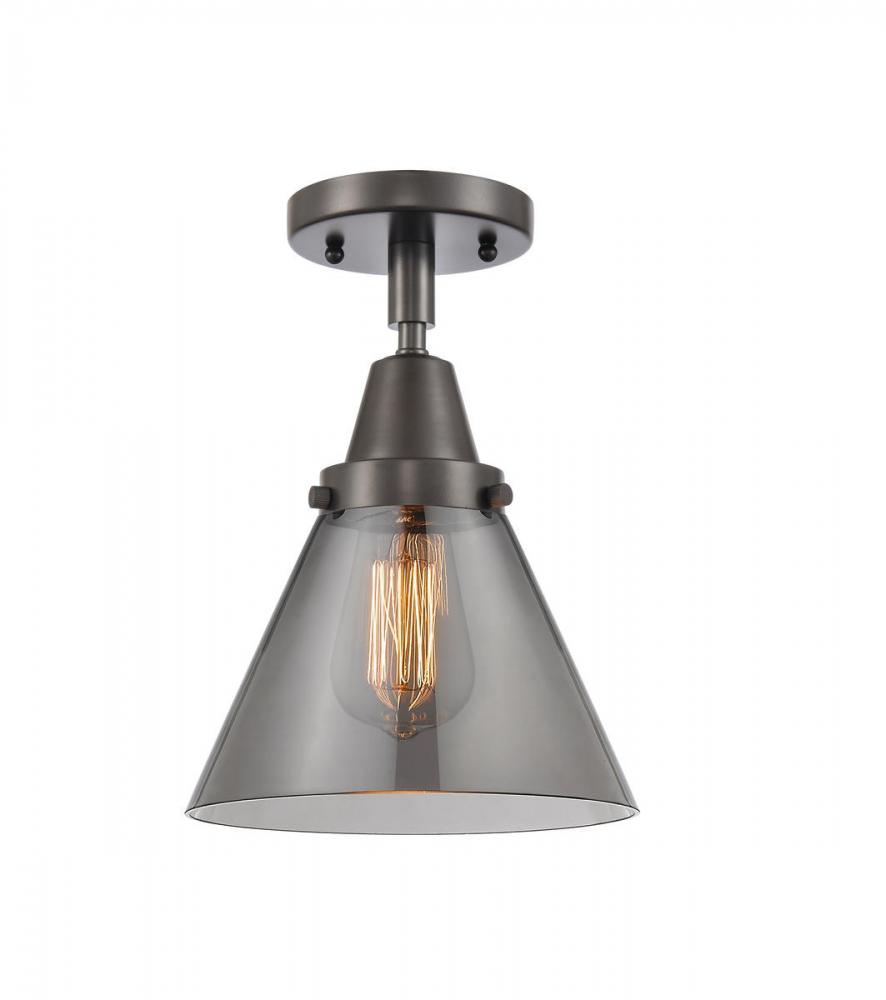 Cone - 1 Light - 8 inch - Oil Rubbed Bronze - Semi-Flush Mount