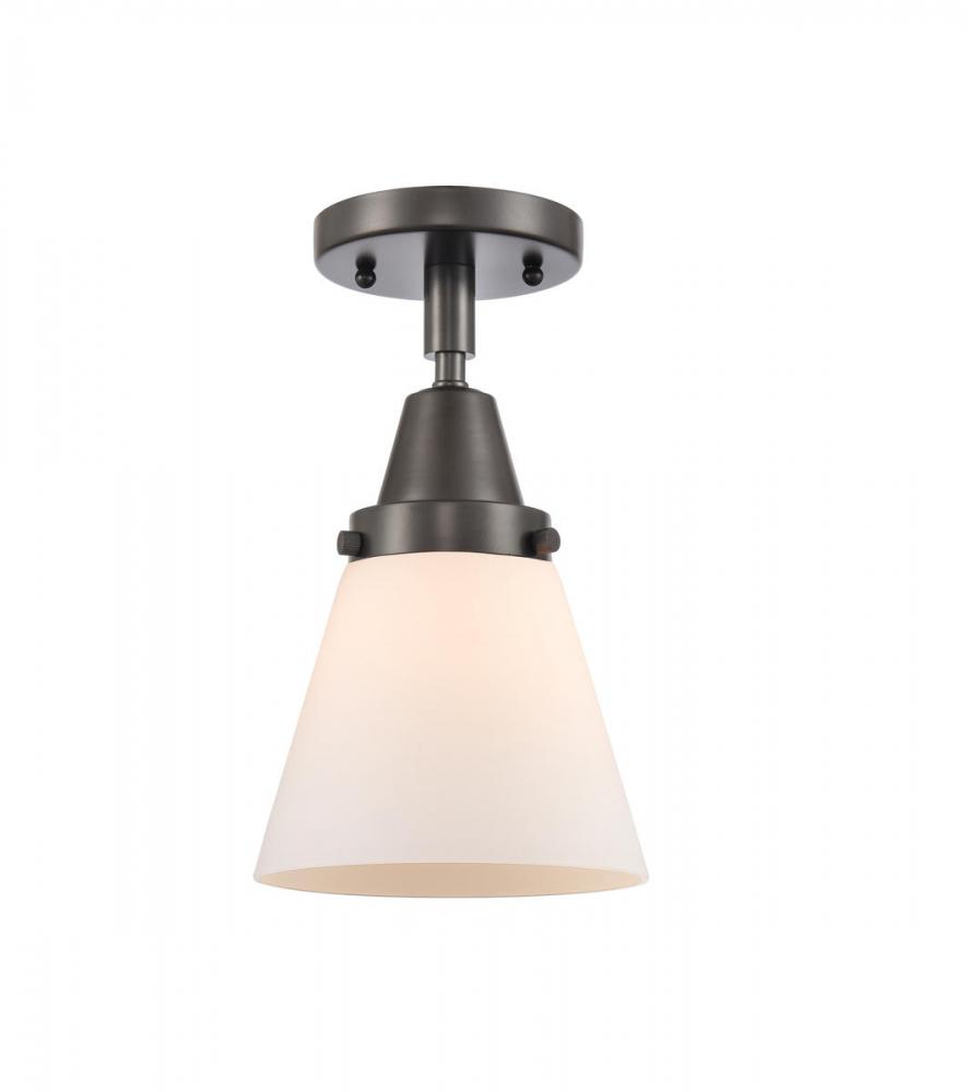 Cone - 1 Light - 6 inch - Oil Rubbed Bronze - Semi-Flush Mount