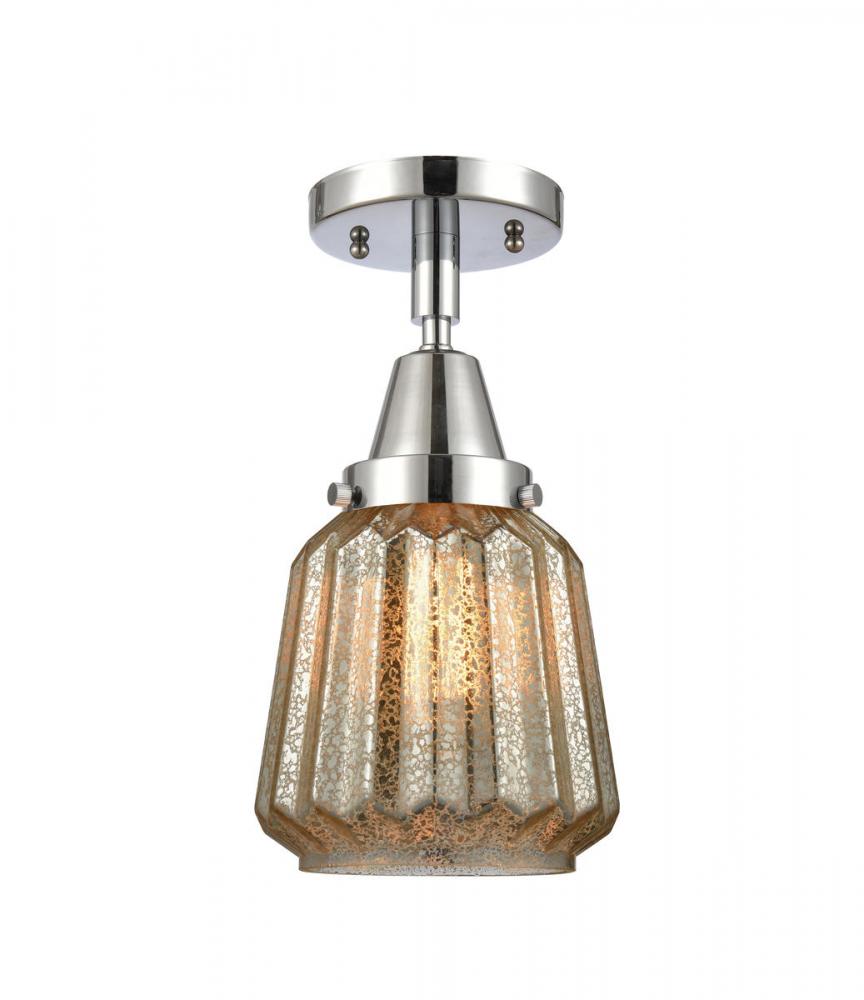 Chatham - 1 Light - 7 inch - Polished Chrome - Semi-Flush Mount