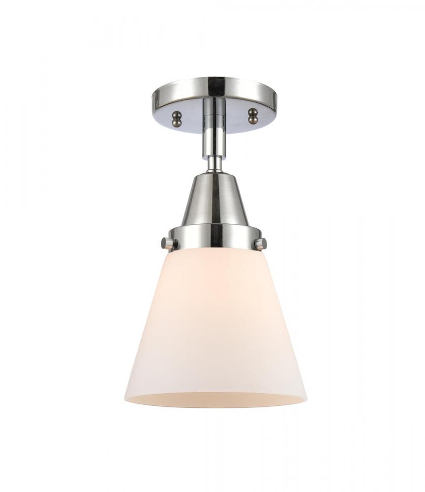 Cone - 1 Light - 6 inch - Polished Chrome - Semi-Flush Mount