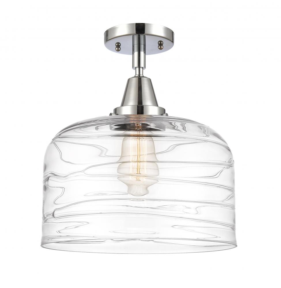 Bell - 1 Light - 12 inch - Polished Chrome - Semi-Flush Mount