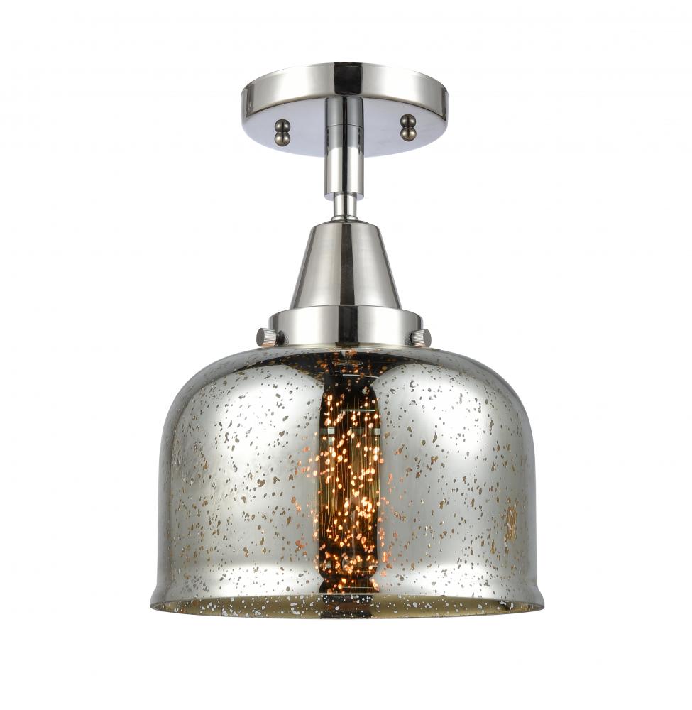 Bell - 1 Light - 8 inch - Polished Chrome - Semi-Flush Mount