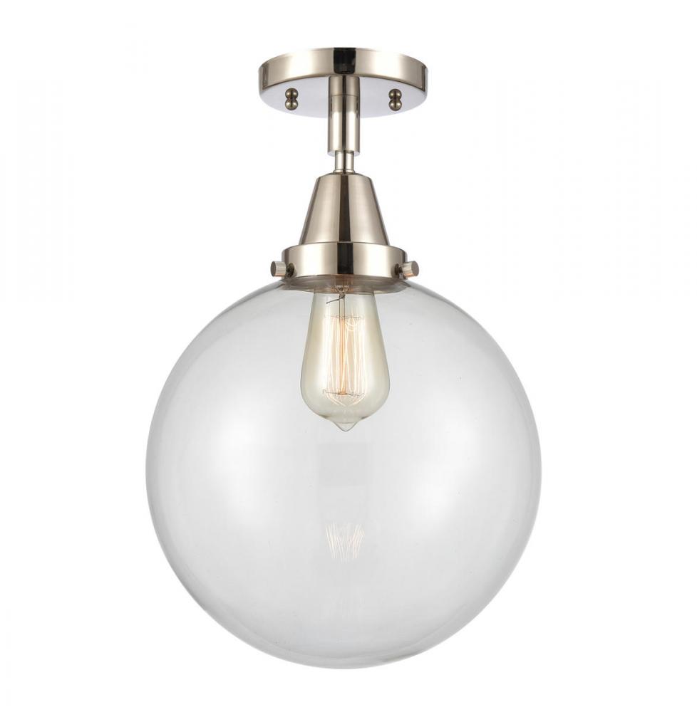 Beacon - 1 Light - 10 inch - Polished Nickel - Semi-Flush Mount