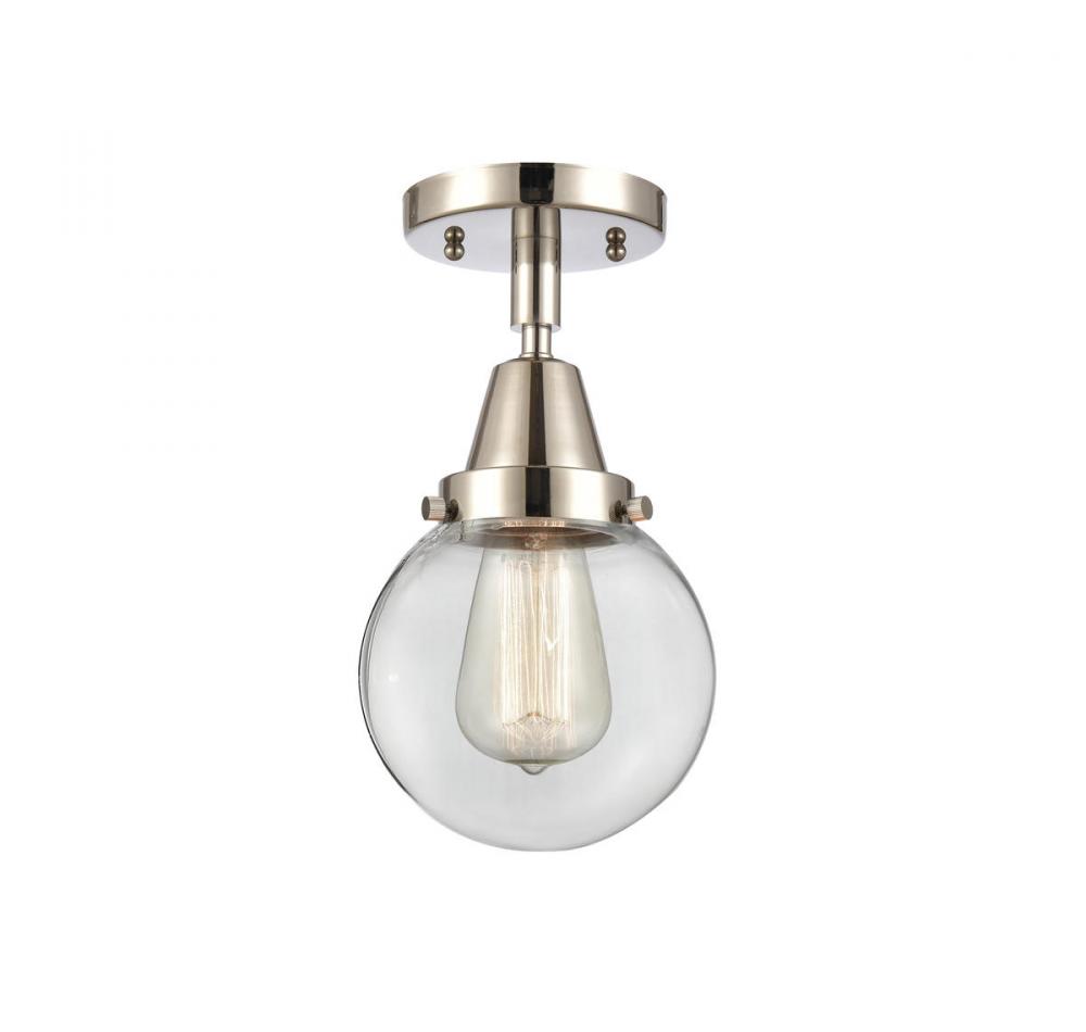 Beacon - 1 Light - 6 inch - Polished Nickel - Semi-Flush Mount