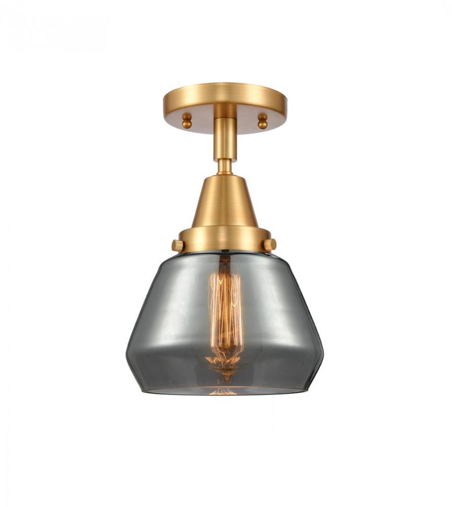 Fulton - 1 Light - 7 inch - Satin Gold - Semi-Flush Mount